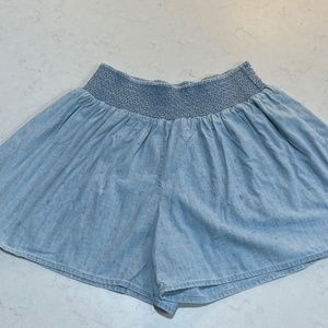 POLO Ralph Lauren Chambray Denim Pull on Elastic Waist Shorts 12